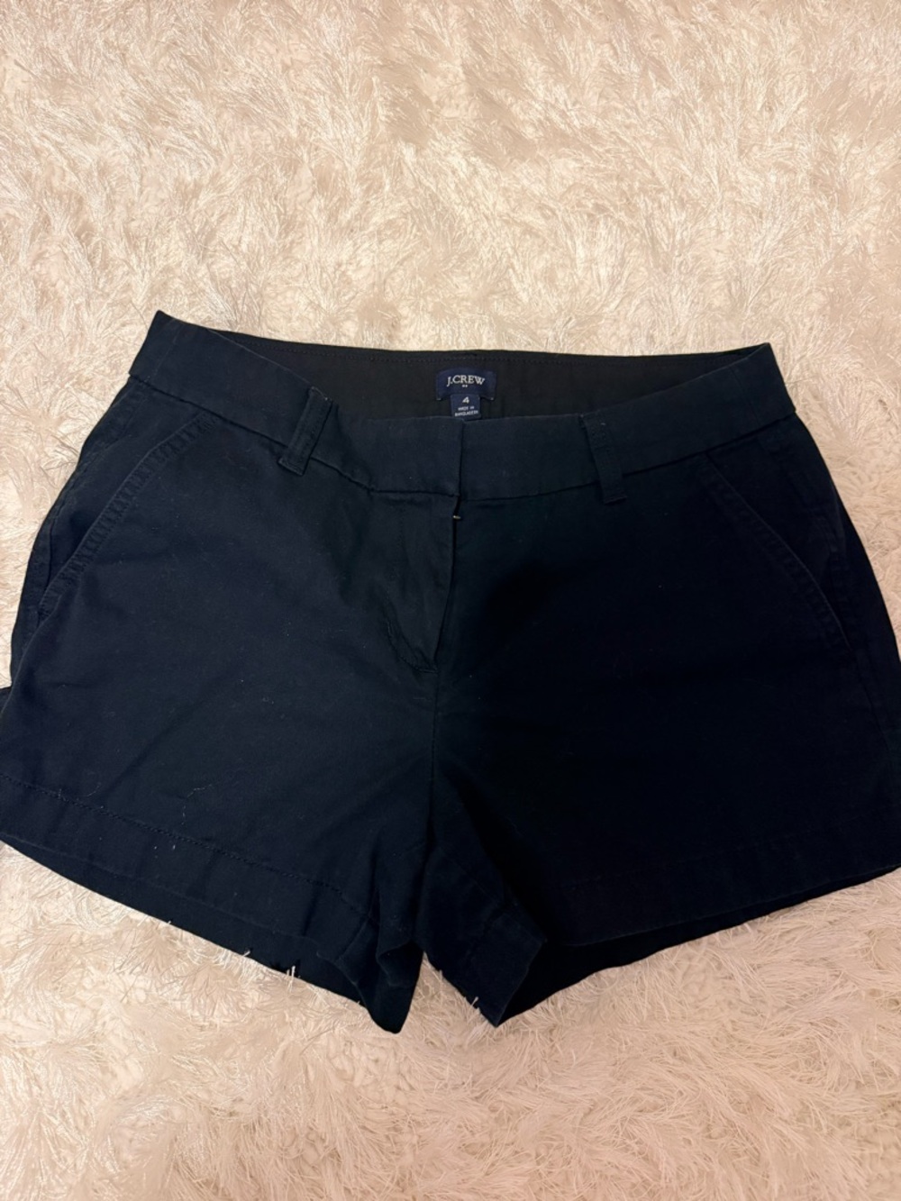 J. Crew Black Chino Bermuda Shorts